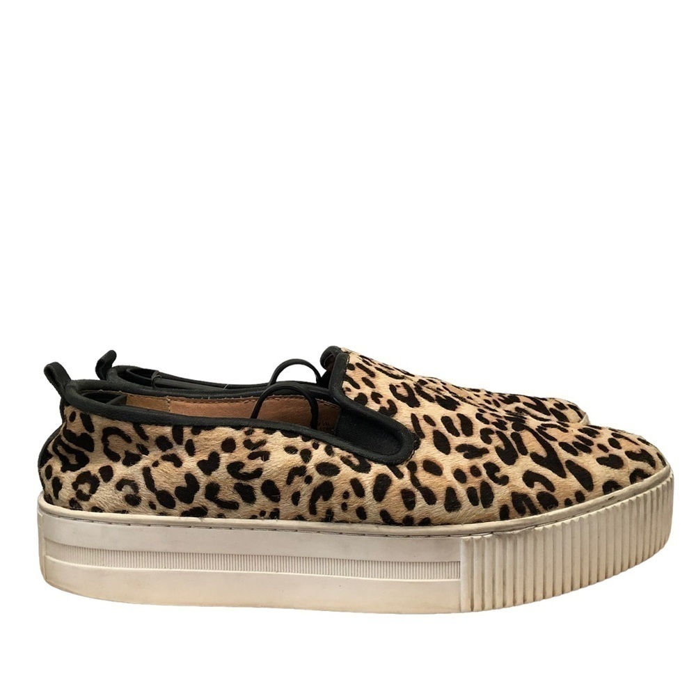 Halogen Baylee Leopard Print Slip On Platform Sneakers 9.5
